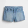 3" Denim-Shorts mit niedriger Leibhöhe