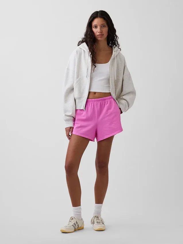 3" Strick-Shorts mit Delfin-Saum