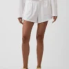 3" Strick-Shorts mit Delfin-Saum