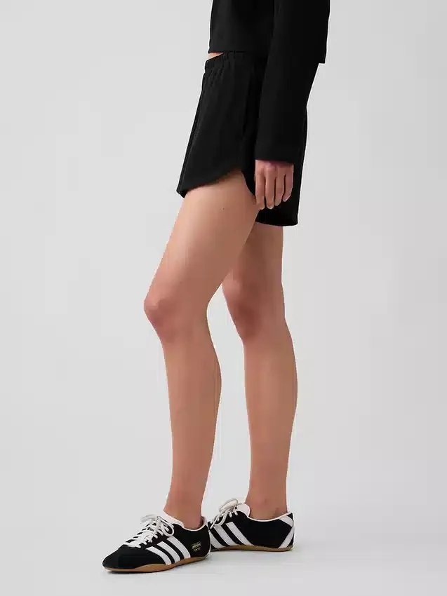 3" Strick-Shorts mit Delfin-Saum
