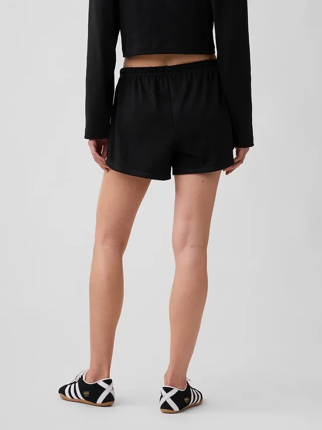 3" Strick-Shorts mit Delfin-Saum