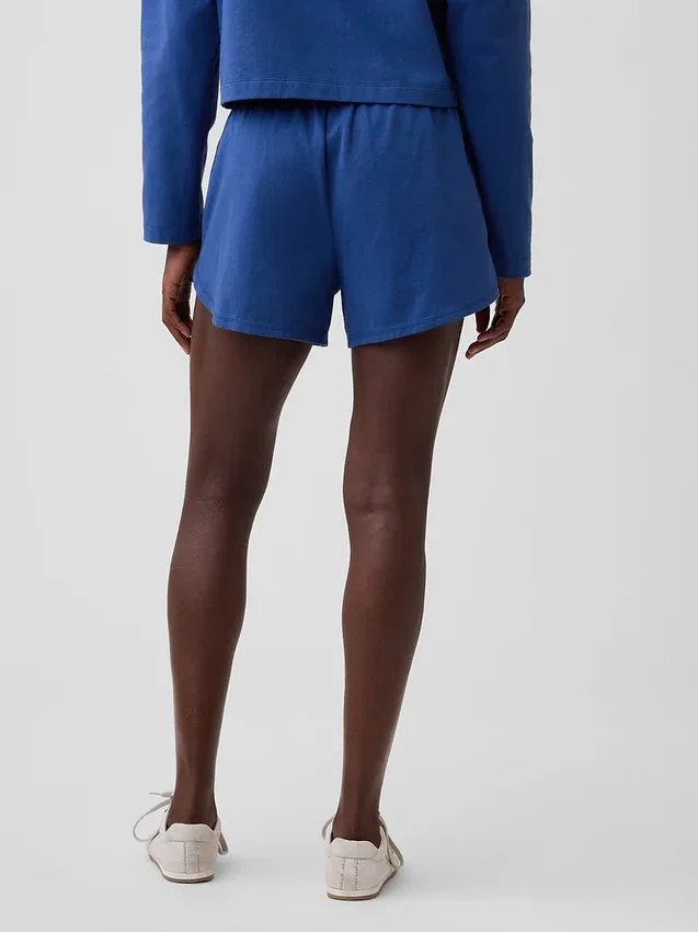 3" Strick-Shorts mit Delfin-Saum