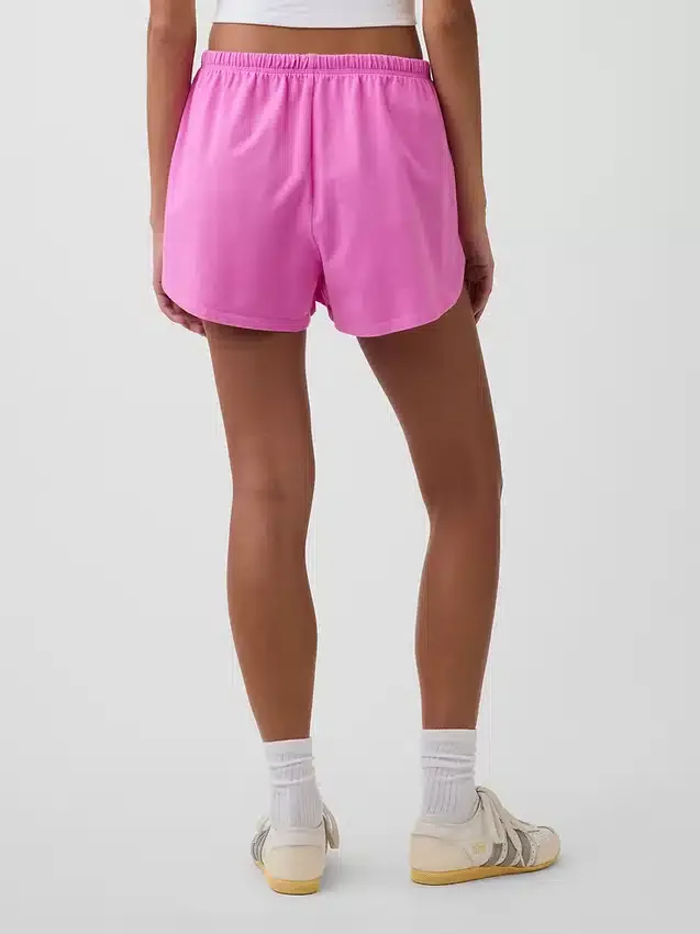3" Strick-Shorts mit Delfin-Saum