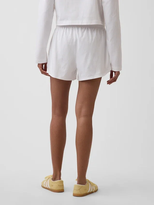 3" Strick-Shorts mit Delfin-Saum