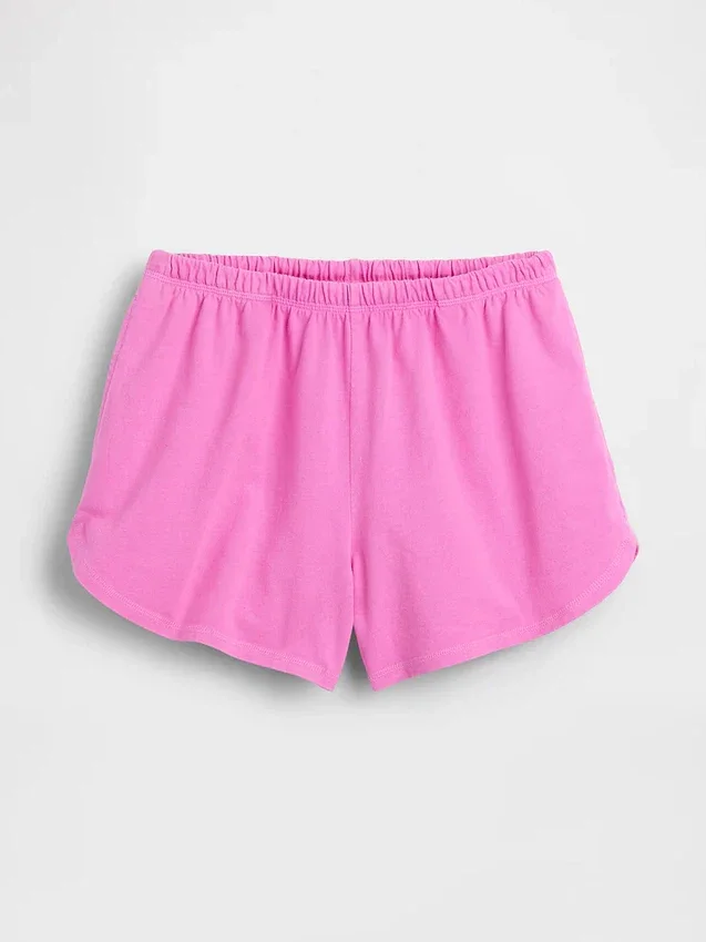 3" Strick-Shorts mit Delfin-Saum