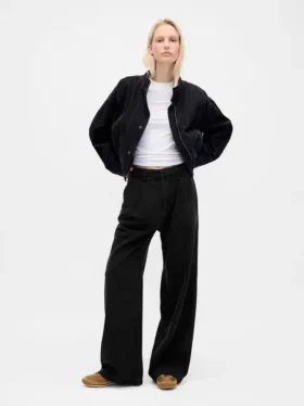 365 High-Rise-Jeanshose aus ultrweichem Denim mit Falten