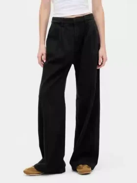 365 High-Rise-Jeanshose aus ultrweichem Denim mit Falten