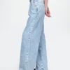 365 High-Rise-Jeanshose aus ultrweichem Denim mit Falten
