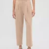 365 Hoch taillierte, gebürstete Twill-Hose mit schmal zulaufendem Bein