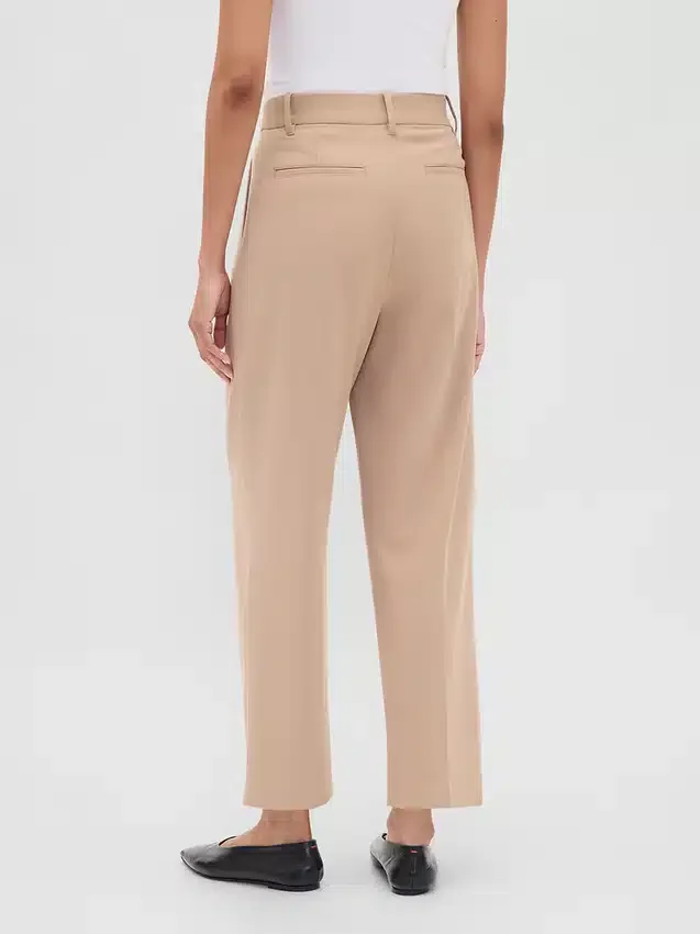 365 Hoch taillierte, gebürstete Twill-Hose mit schmal zulaufendem Bein
