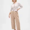 365 Hoch taillierte, gebürstete Twill-Hose mit schmal zulaufendem Bein