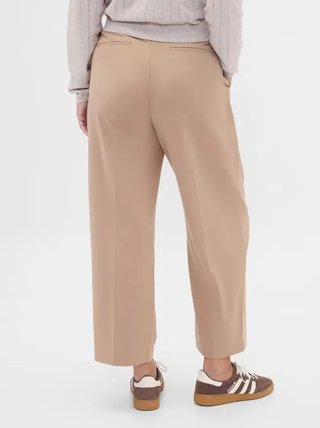 365 Hoch taillierte, gebürstete Twill-Hose mit schmal zulaufendem Bein