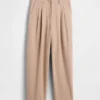 365 Hoch taillierte, gebürstete Twill-Hose mit schmal zulaufendem Bein