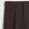 365 Low-Rise-Hose aus gebürstetem Twill mit Falten