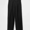365 Low-Rise-Hose aus Leinenmischung