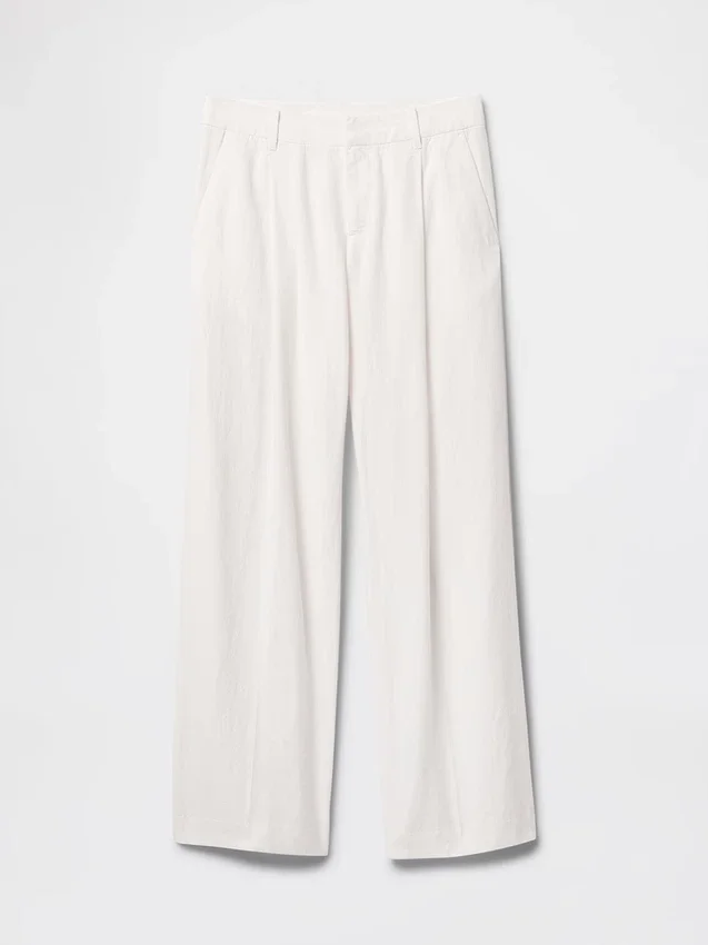 365 Low-Rise-Hose aus Leinenmischung