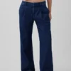365 Low-Rise-Jeanshose mit Falten