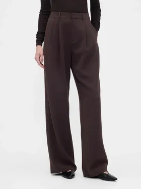 365 Plisseehose mit hoher Leibhöhe