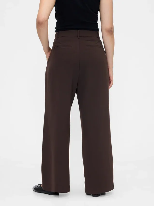 365 Plisseehose mit hoher Leibhöhe