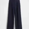 365 Plisseehose mit hoher Leibhöhe