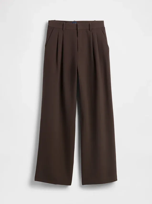 365 Plisseehose mit hoher Leibhöhe