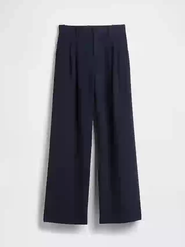 365 Plisseehose mit hoher Leibhöhe