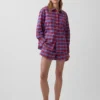 4" Boxershorts aus Seersucker mit Karomuster