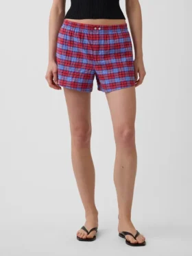 4″ Boxershorts aus Seersucker mit Karomuster