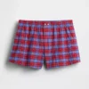4" Boxershorts aus Seersucker mit Karomuster