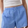 4" Boxershorts aus Seersucker mit Karomuster