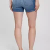 4" Denim-Shorts mit Einsatz für Umstandsmode