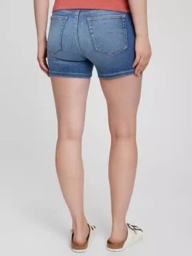 4″ Denim-Shorts mit Einsatz für Umstandsmode