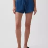 4" Easy-Shorts aus Baumwollgaze-Denim