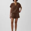 4" Easy-Shorts aus Baumwollgaze mit mittlerer Leibhöhe