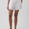 4" Easy-Shorts aus Baumwollgaze mit mittlerer Leibhöhe