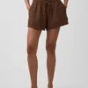 4" Easy-Shorts aus Baumwollgaze mit mittlerer Leibhöhe