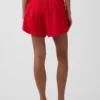 4" Easy-Shorts aus Baumwollgaze mit mittlerer Leibhöhe