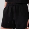 4" Easy-Shorts aus Baumwollgaze mit mittlerer Leibhöhe