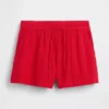4" Easy-Shorts aus Baumwollgaze mit mittlerer Leibhöhe
