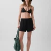 4" Easy-Shorts aus Baumwollgaze mit mittlerer Leibhöhe