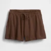 4" Easy-Shorts aus Baumwollgaze mit mittlerer Leibhöhe
