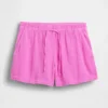 4" Easy-Shorts aus Baumwollgaze mit mittlerer Leibhöhe
