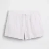 4" Easy-Shorts aus Baumwollgaze mit mittlerer Leibhöhe