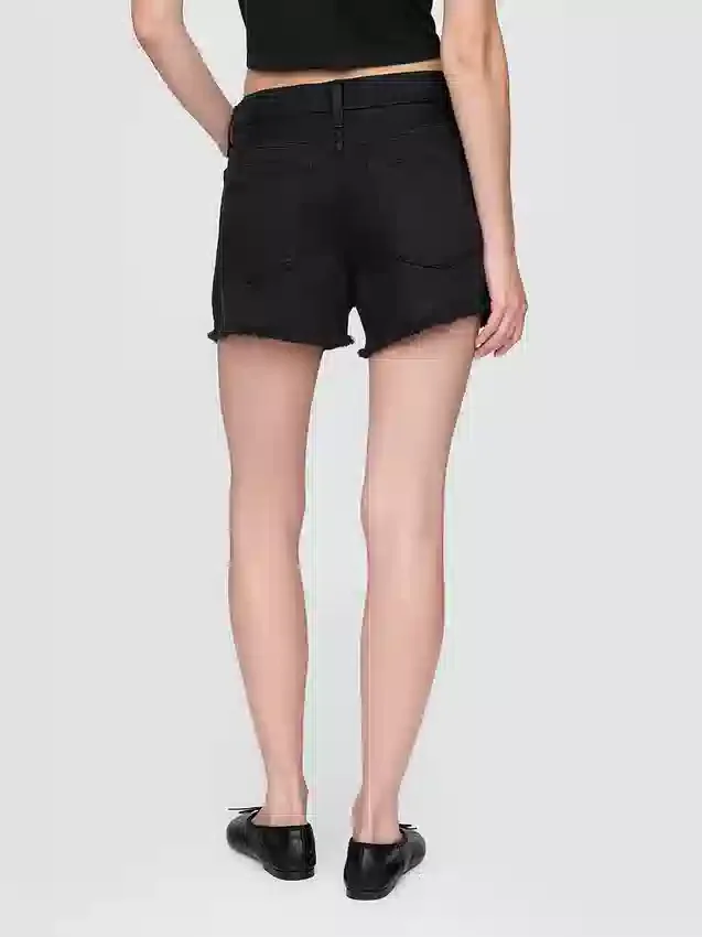 4" Mid Rise, ultraweiche, locker sitzende Shorts mit abgeschnittenem Saum