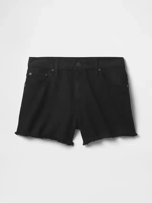 4" Mid Rise, ultraweiche, locker sitzende Shorts mit abgeschnittenem Saum