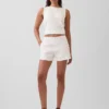 4" Shorts aus Leinenmischung mit mittlerer Leibhöhe
