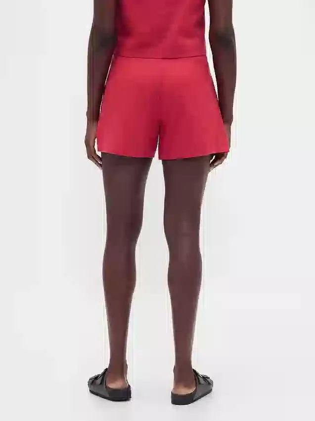 4" Shorts aus Leinenmischung mit mittlerer Leibhöhe
