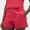 4" Shorts aus Leinenmischung mit mittlerer Leibhöhe