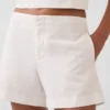 4" Shorts aus Leinenmischung mit mittlerer Leibhöhe