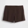 4" Shorts aus Leinenmischung mit mittlerer Leibhöhe
